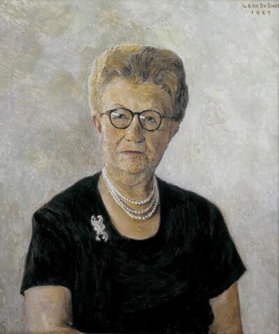 Léon De Smet, portret van Irma Dhondt-Dhaenens, 1963
