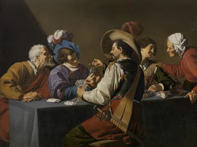 Theodoor Rombouts, De kaartspelers, Vlaamse Caravaggisme