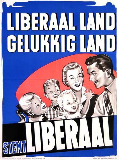 Liberale verkiezingsaffiche, 1958 