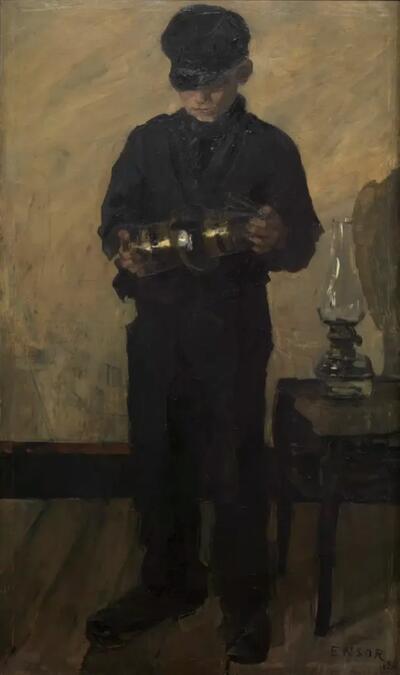 James Ensor, De Lampenist, 1880