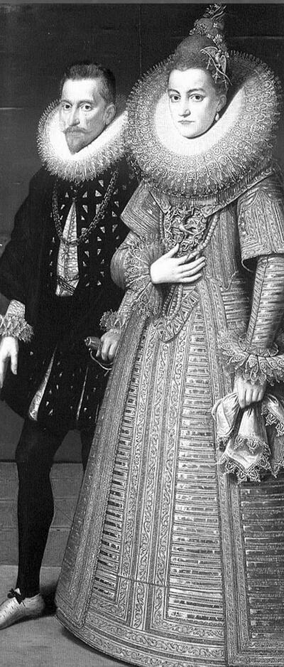 Dubbelportret van de Aartshertogen Albrecht en Isabelle, Otto Van Veen (begin 17de eeuw) 