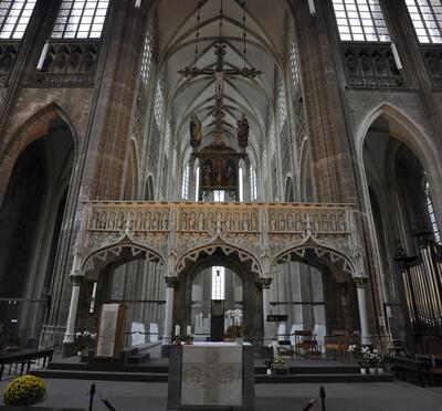 Sint-Pieterskerk Leuven doksaal en koor