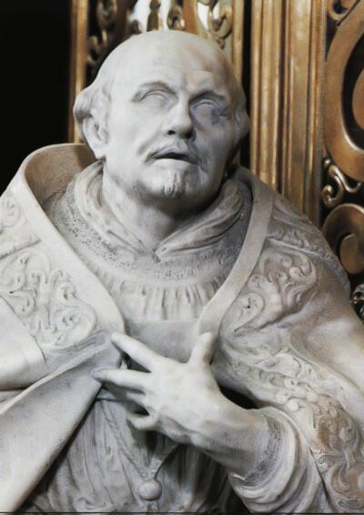 Lucas Faydherbe, Grafmonument voor aartsbisschop Andreas Cruesen, detail, aartsbisschop Cruesen, Mechelen, Sint-Romboutskathedraal.
