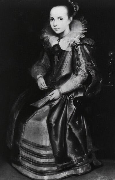 Cornelis De Vos (1585-1651), Cornelia Vekemans als jong meisje, paneel (eik). Antwerpen, Museum Mayer van den Bergh 