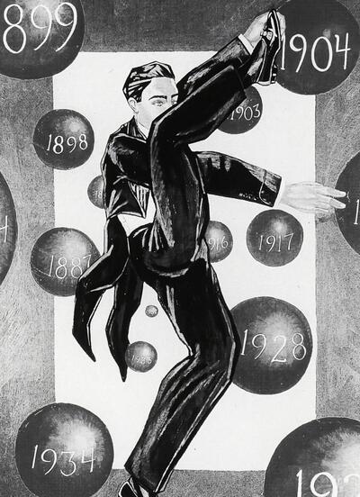McDermott en McGough, Time Balls-1921, (1988), Olieverf op doek, 130 x 110cm 