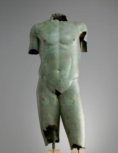 Torso van een jonge man, Colchis, brons, 200-100 v. Chr. Georgian National Museum