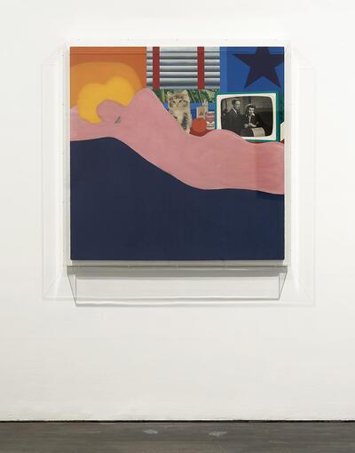 Tom Wesselmann, Great Amercan Nude #45,  1963, acrylverf en collage op paneel, Topstukken