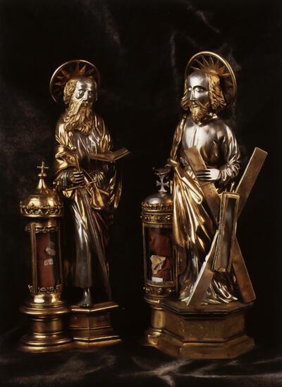 Heilige Andreas, reliekbeeld, Maasland, Tongeren, Laat-gotiek