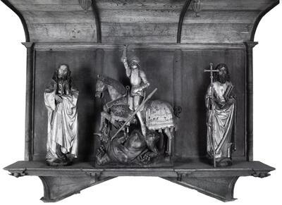 Heilige Joris met de draak,  Jan Mertens. Laat-gotiek
