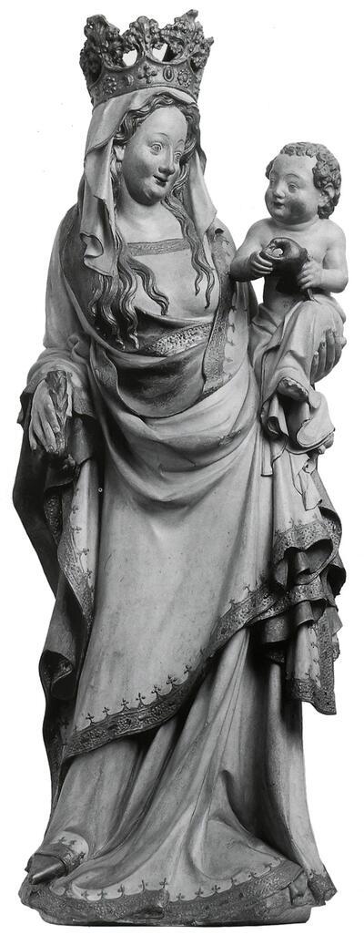 Maria met Kind, afkomstig uit de voormalige Sint-Donaaskerk te Brugge. Laat-gotiek