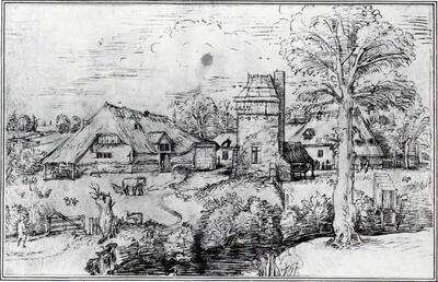 Het Errera-schetsboek, De hoeve, Tekeningen