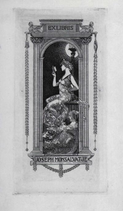 Alexander de Riquer, Exlibris Joseph Monsalvatje