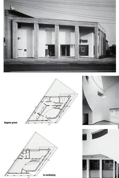 BAC Bankfiliaal, Kerksken. Architecten Paul Robbrecht & Hilde Daem. Architectuur