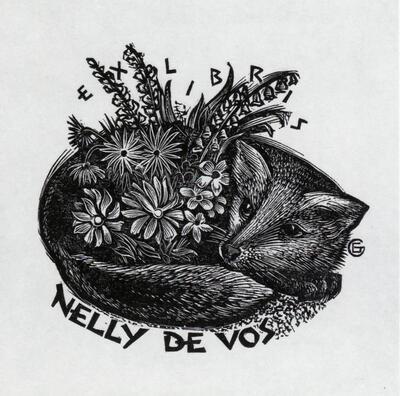 Gerard Gaudaen (B, 1927), Exlibris Nelly de Vos