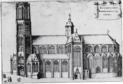 Een gezicht vanaf het zuiden, Sint-Baafskathedraal