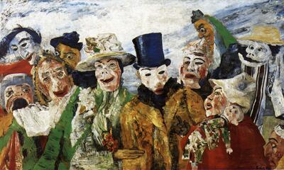 James Ensor, De intrige, expressionisme