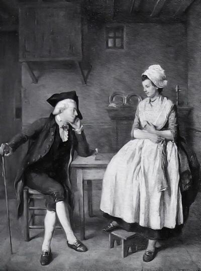 Jean-Baptiste Madou (1796-1877), Gesprek. Museum M