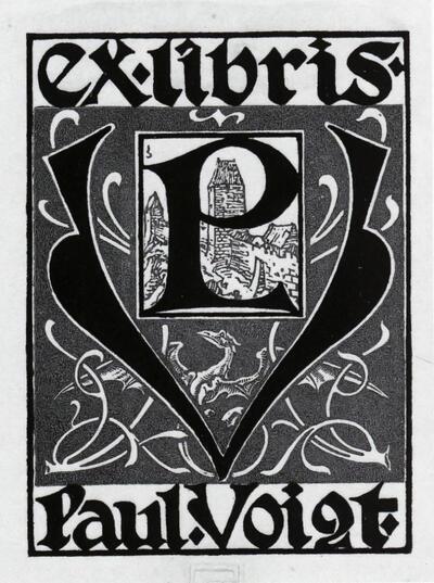 Josef Sattler, Exlibris Paul Voigt