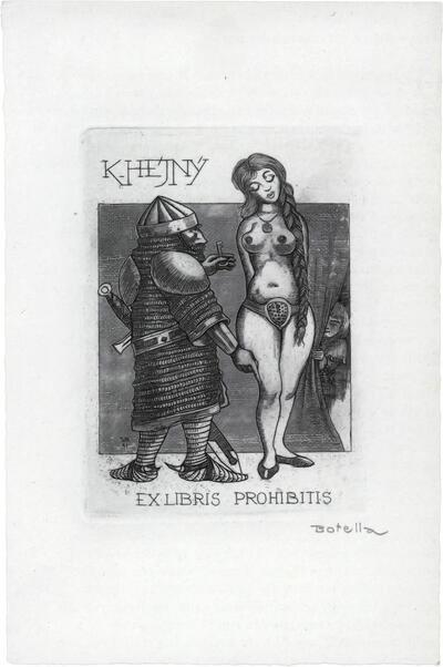 Juan Vincente Botella (E, 1925), Exlibris K. Hejny