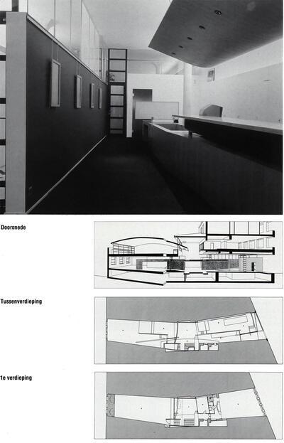 Spaarkrediet Bank, Brugge. Architect Stéphane Beel, medewerking: Pieter Broucke. Architectuur