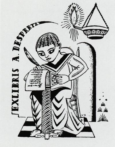 Victor Stuyvaert (B, 1897-1974), Exlibris A. Despretz