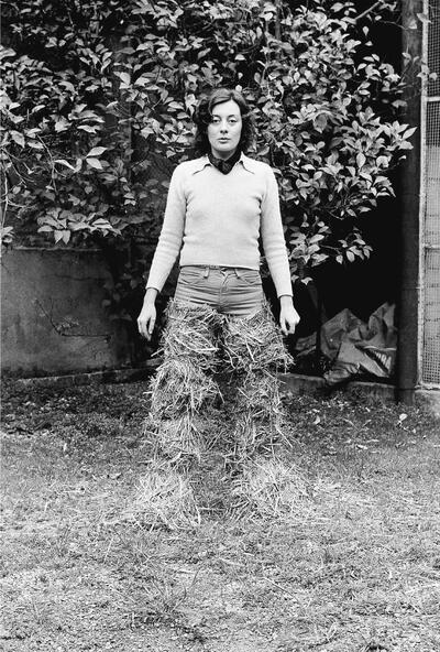 Fina Miralles, Relationship: The Body’s Relationship with Natural Elements. The Body Covered with Straw, 1975 