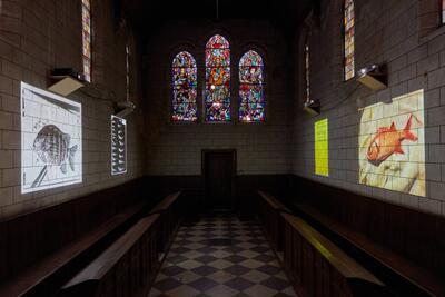 Installation view 'Crossroads' from 'Ancestral Clouds Ancestral Claims', 2024