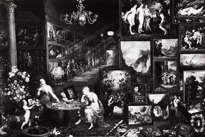 Jan Brueghel de O, Habsburgude (1568-1625) en medewerkers, Het gezicht en de reuk