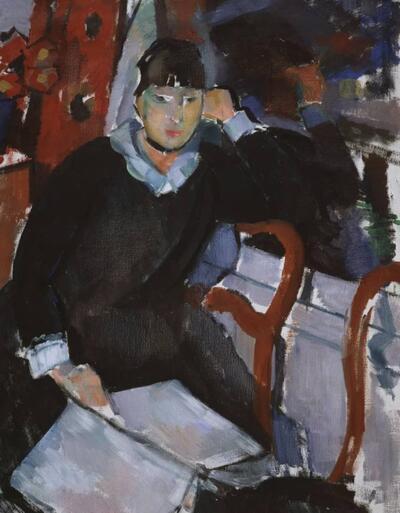 Rik Wouters (Mechelen 1882 - Amsterdam 1916), Zittende vrouw bij het venster of Portret van Nel Duerinckx, de vrouw van de kunstenaar, ca. 1915
