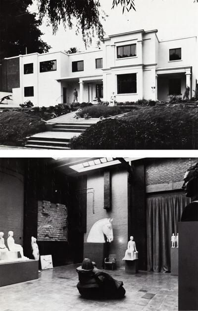 De atelierwoning van Karel Aubroeck (1894-1986). Kunstenaarsateliers