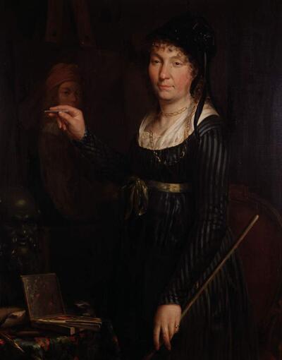 Anonieme meester, Portret van een kunstenares (zelfportret), ca. 1775-1825, MSK Gent