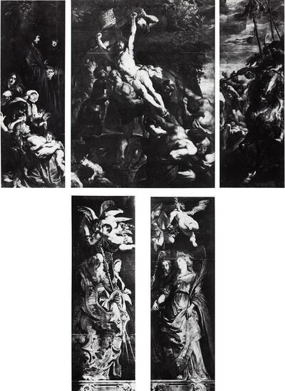 Pieter Paul Rubens (1577-1640), Triptiek met de kruisoprichting, 1610-1611. Schilderkunst na de val van Antwerpen