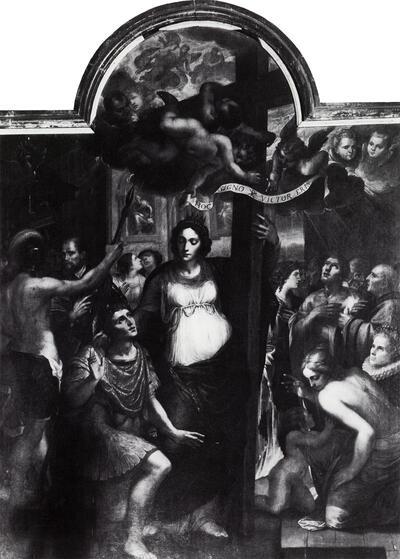 Wenceslas Coeberger (1562-1634), De Heilige Helena met het Heilig Kruis, ca. 1605. Schilderkunst na de val van Antwerpen