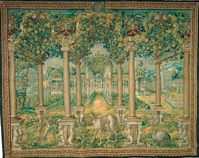 Geweven groen Lente in Museum Hof van Busleyden