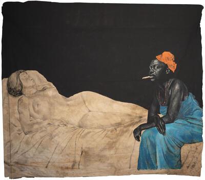 In de spiegel kijken Pan-Afrikaanse schilderkunst