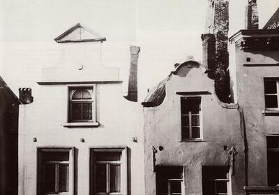 Brussel, Bergstraat nrs. 46-48 (nu afgebroken). 1905. Fotografie