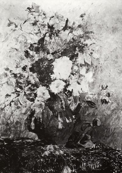 Anna Boch (La Louvière 1848 - Brussel 1933). Bloemen in een vaas. Vlaams impressionisme