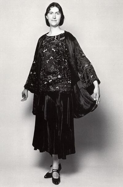 Avondjapon en jas. Omstreeks 1928-1930. Mode