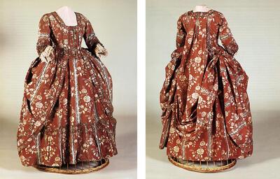 Damesjapon. Omstreeks 1770. Mode