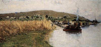 Frans Hens (1856 - 1928). Leopoldstad. 1888. Afrika