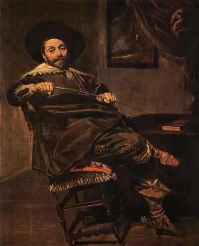 Frans Hals (1580-1666). Portret van W. van Heythuysen. Hypocrisie en ijdelheid in het profane portret.