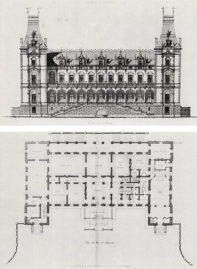Kasteel van Argenteuil. tekening van J.-P. Cluysenaar