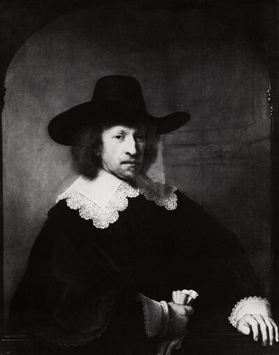 Rembrandt Harmensz. van Rijn (1606-1669). Portret van Nicolaas van Bambeeck. 1641. Hypocrisie en ijdelheid in het profane portret.