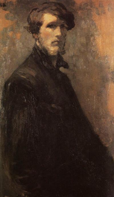 Rik Wouters (1882-1916). Zelfportret. 1905. Hypocrisie en ijdelheid in het profane portret