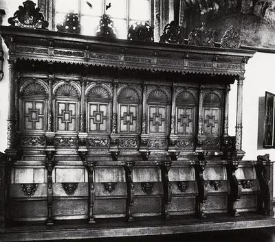 Urbain Taillebert (omstreeks 1560-na 1626). Sint-Peterskerk, Lo. 1624. Baroksculptuur en kerkmeubilair