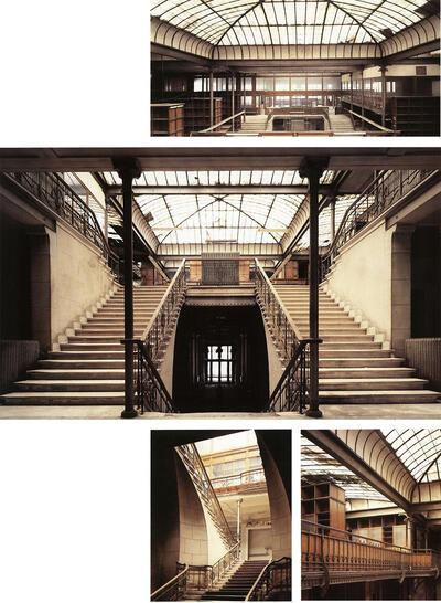 Victor Horta (1861-1947). Warenhuis Waucquez, Zandstraat 20, Brussel. 1903-1906. Een straat volgens de regelen der kunst.