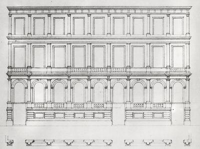 Woning Van Overbeeck-Wilson, Koningsstraat 79-81, Brussel. 1840. Jean-Pierre Cluysenaar