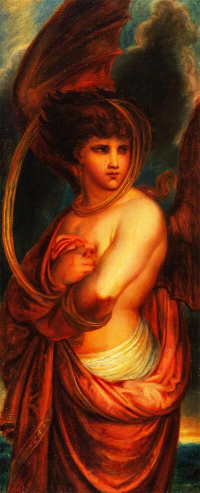 Antoine Wiertz. Engel van het kwaad. 1839. Wiertzmuseum, Brussel