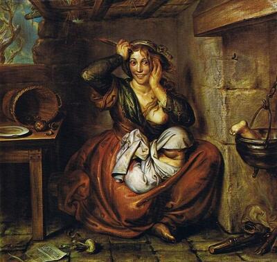 Antoine Wiertz. Honger, waanzin, misdaad. 1853. Wiertzmuseum, Brussel