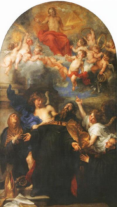 Antoon van Dijck (1599-1641). De extase van St.-Augustinus. 